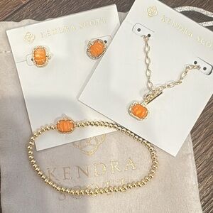 Kendra Scott Gold and Orange Jewelry Collection